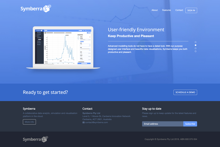 Symberra Landing Page