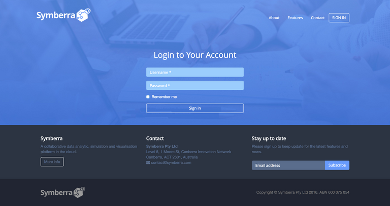 Symberra Landing Page