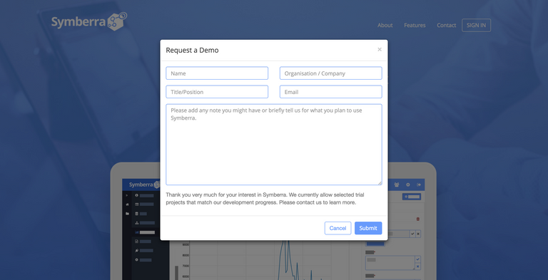 Symberra Landing Page